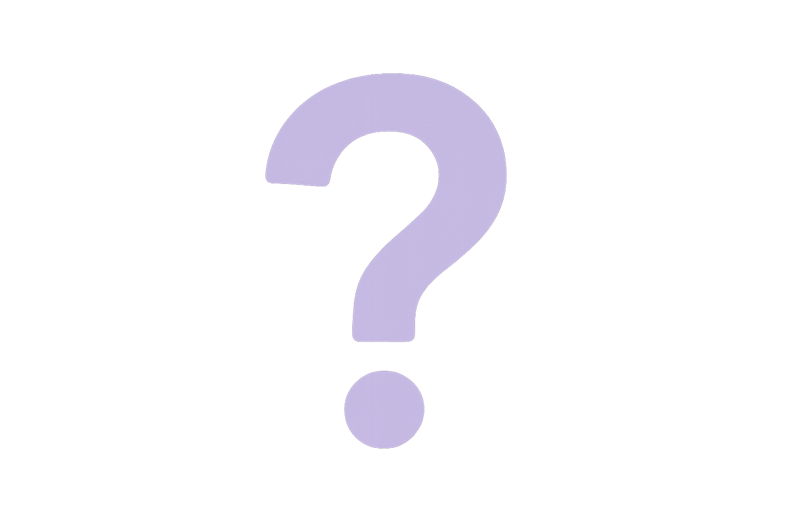 create me a light purple question mark icon