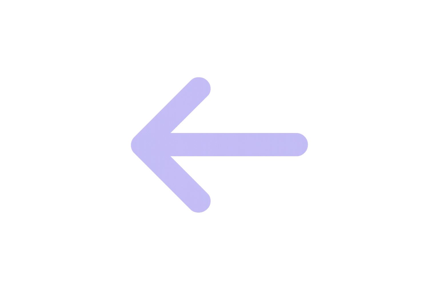 create me an arrow pointing to the left icon but i want it a light purple color